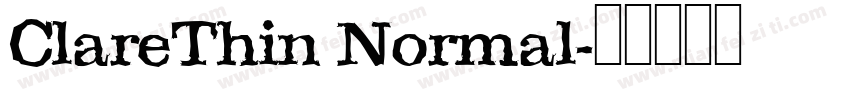 ClareThin Normal字体转换